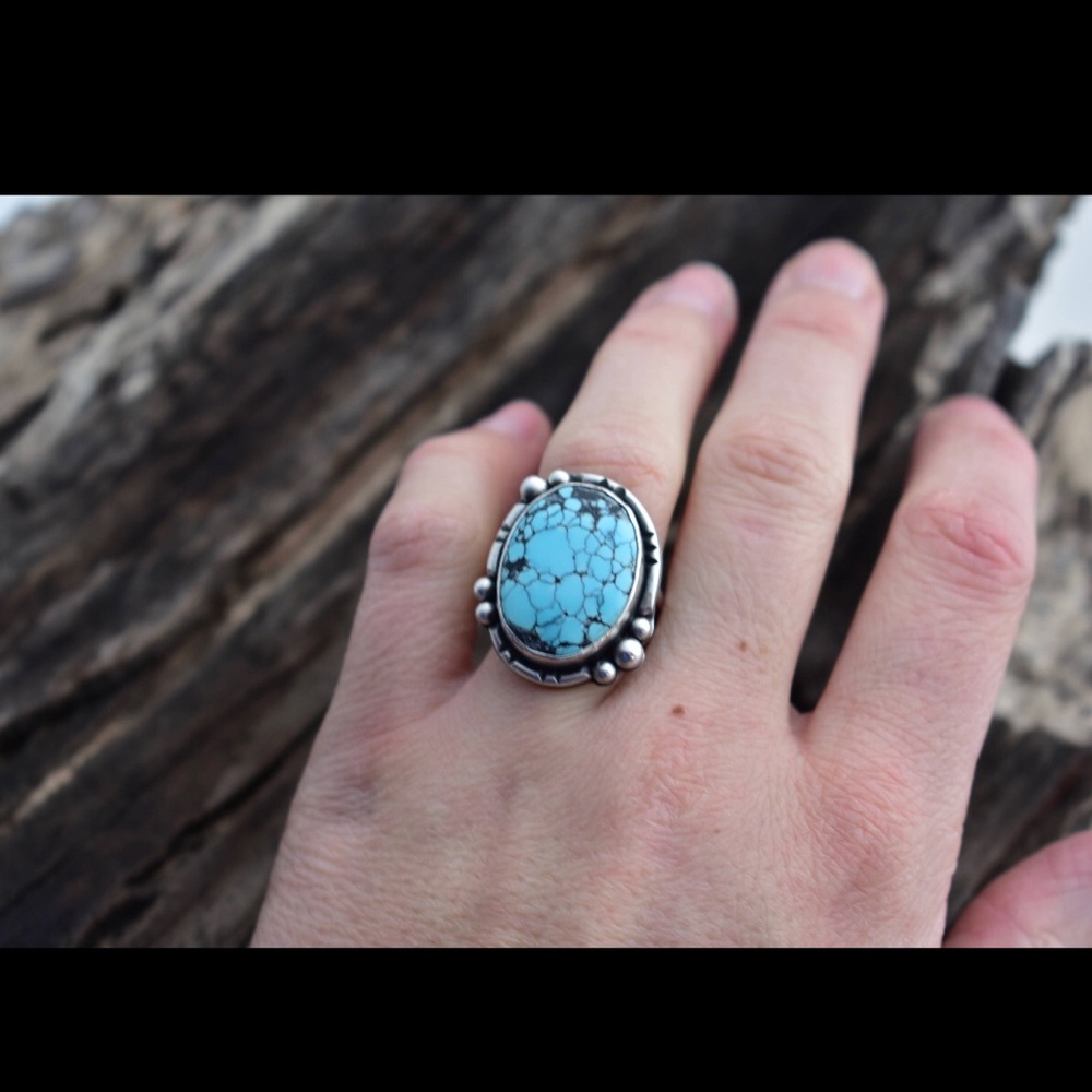 turquoise and sterling silver ring